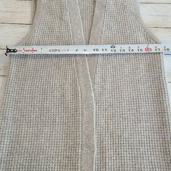 Max Studio Merino Wool Blend Open Front Cardigan Sweater Duster NEW Med Cozy - Picture 6 of 9